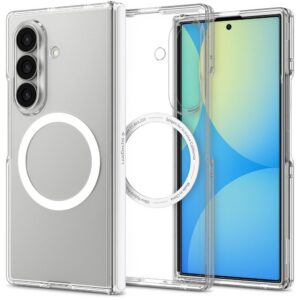 Dėklas Spigen Ultra Hybrid Pro MagSafe Galaxy Z Fold 8, skaidrus / baltas