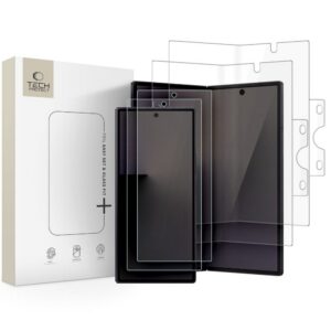 Apsauginio stiklo ir plėvelės rinkinys Tech-Protect Easy Set Foil & Glass Fit+ 4in1 Galaxy Z Fold 8 Ultra, skaidrus