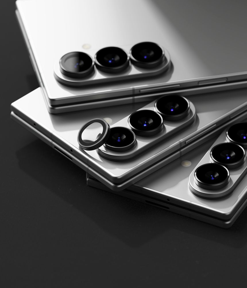 Kameros apsauginis stiklas Ringke Camera Frame Protector, Galaxy Z Fold 7 / 8 Ultra, 2 vnt., juodas - Image 5