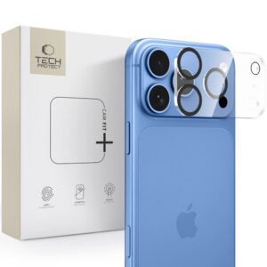 Kameros apsauginis stiklas Tech-Protect Cam Fit+ iPhone 18 Pro Max, skaidrus