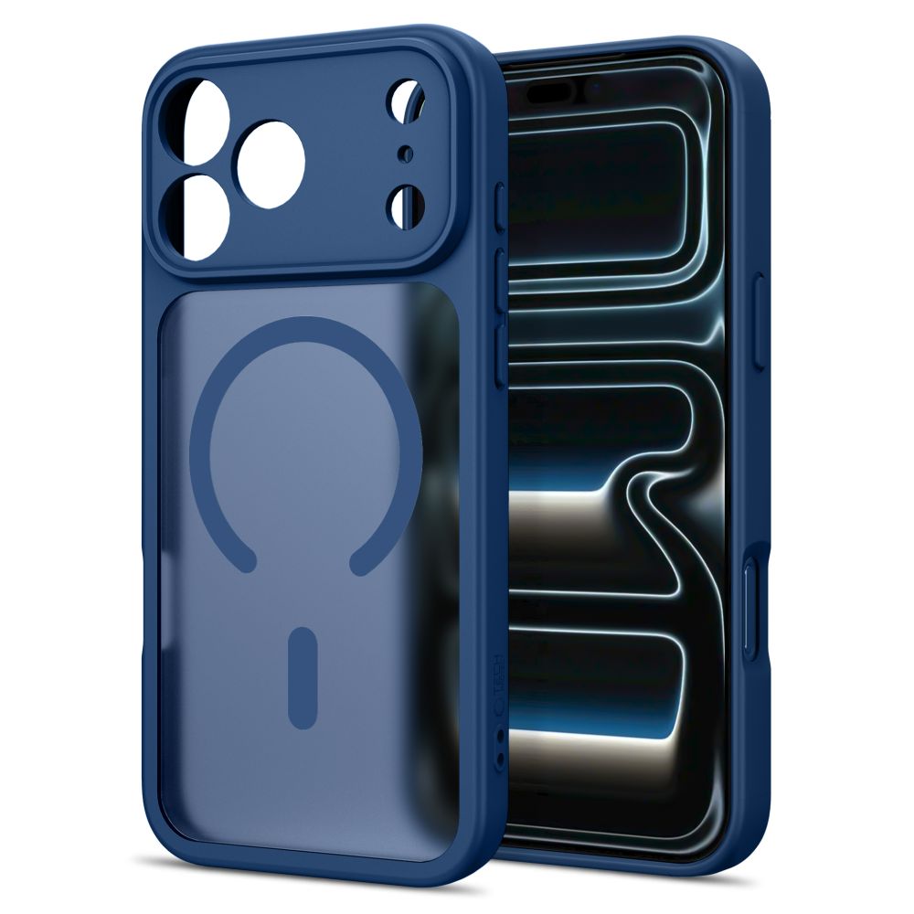 Dėklas Tech-Protect BasicMag MagSafe iPhone 17 Pro / 18 Pro, matinis tamsiai mėlynas - Image 2
