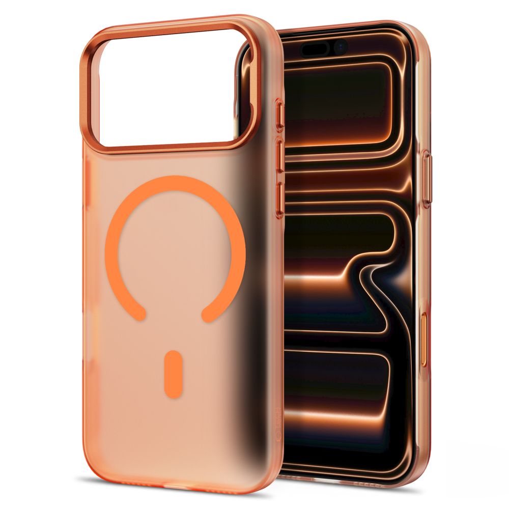 Dėklas Tech-Protect MagZero MagSafe iPhone 17 Pro Max / 18 Pro Max, matinis kosminis oranžinis - Image 2