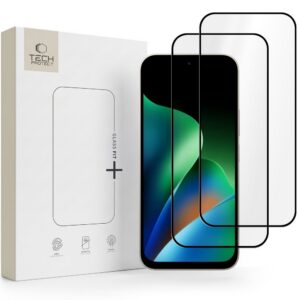 Apsauginis stiklas Tech-Protect Glass Fit+ Redmi 17 4G / 5G, 2 vnt., juodas