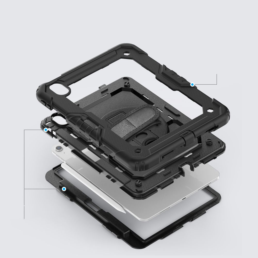 Dėklas Tech-Protect Solid 2-Set iPad Air 11" 6 / 7 / 8 / 2024-2026, juodas - Image 6