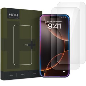 Apsauginis stiklas Hofi Glass Pro+ 2 vnt. iPhone 16 Pro / 17 / 17 Pro, skaidrus