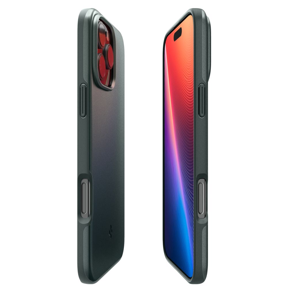 Dėklas Spigen Thin Fit Mag MagSafe iPhone 16 Pro Max, tamsiai žalias - Image 7