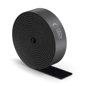 Kabelių organizatorius Tech-Protect Velcro, 300 cm, juodas