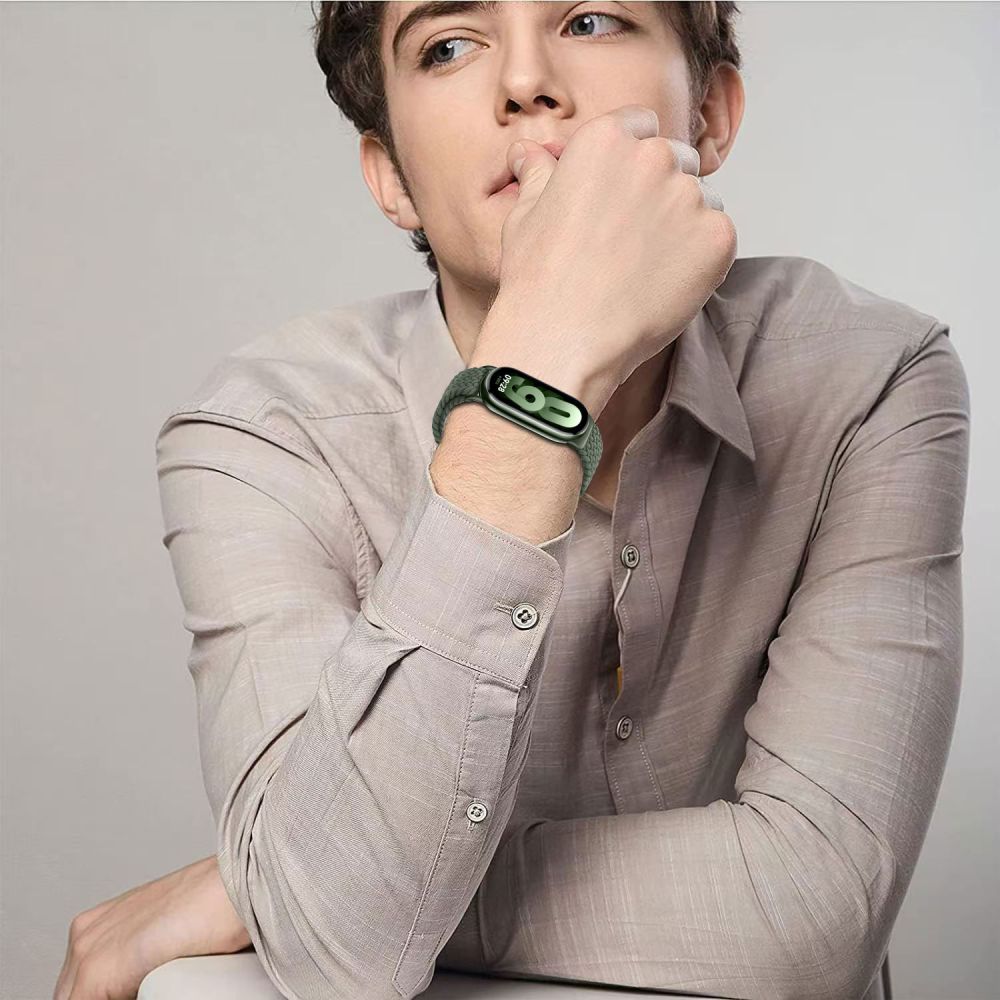 Dirželis Tech-Protect Nylonmag Xiaomi Smart Band 8 / 9 / 10 / NFC, šviesiai auksinis - Image 5