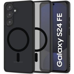 Dėklas Tech-Protect MagMat Samsung Galaxy S24 FE, matinis juodas