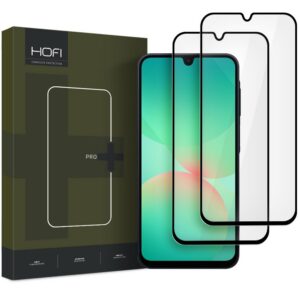 Apsauginis stiklas Hofi Glass Pro+ Samsung Galaxy A16 4G / 5G / A26 5G / A17 4G / 5G / A27 5G, 2 vnt., juodas