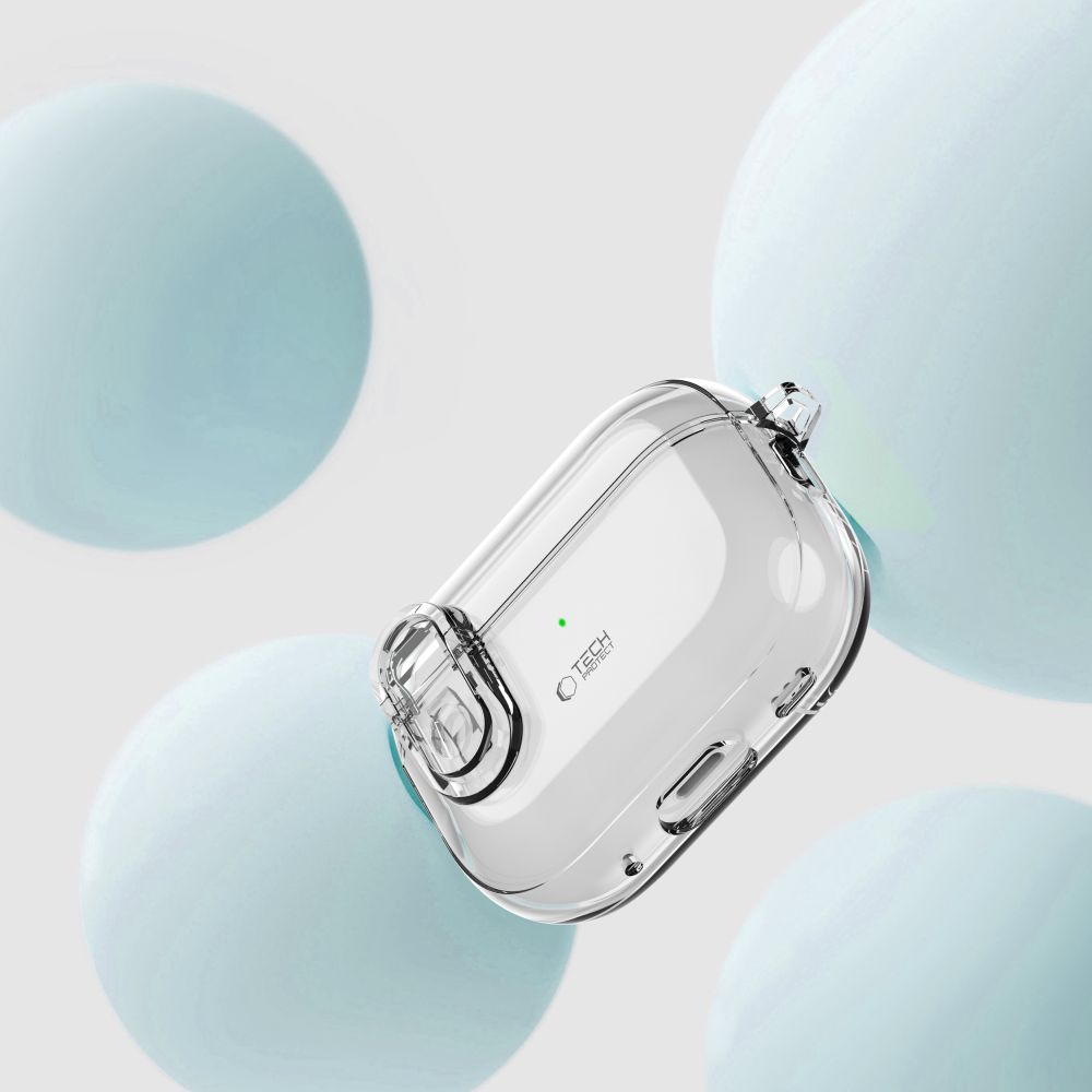Dėklas Tech-Protect Slim Hook Apple AirPods Pro 1 / 2, skaidrus - Image 3