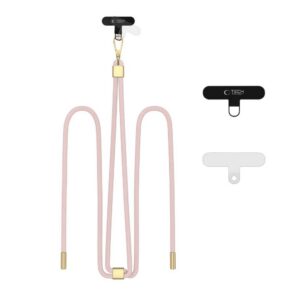 Dirželis Tech-Protect C2S Rope CrossBody, šviesiai rožinis/auksinis