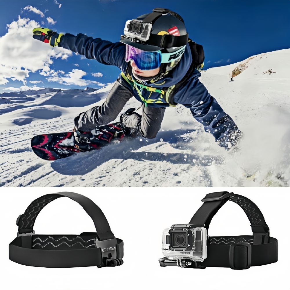 Tvirtinimas ant galvos Tech-Protect GA100 GoPro / DJI / Insta360, juodas - Image 6