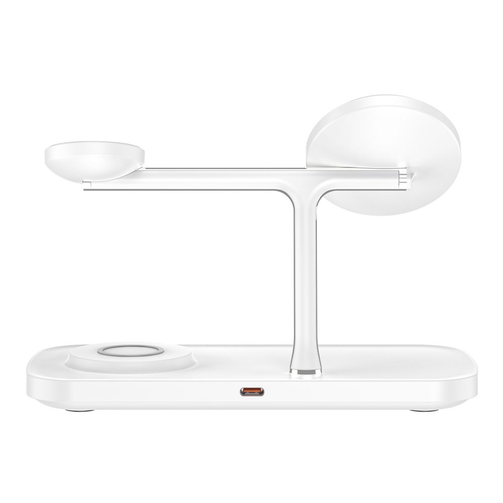 Belaidis įkroviklis Tech-Protect Qi15W-A45 3in1 Magnetic MagSafe, baltas - Image 5