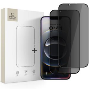 Apsauginis stiklas Tech-Protect Glass SPY+ Privacy, iPhone 13 / 13 Pro / 14 / 16e / 17e, 2 vnt.