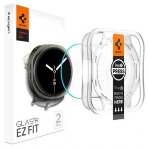 Apsauginis stiklas Spigen Glas.tR EZ Fit AC Samsung Galaxy Watch 8 / 9 (44 mm), 2 vnt., skaidrus
