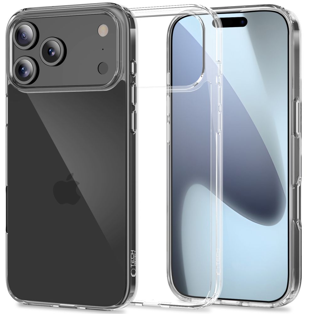 Dėklas Tech-Protect Flexair Hybrid iPhone 17 Pro Max, skaidrus