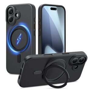 Dėklas Tech-Protect MagRing MagSafe iPhone 17, juodas