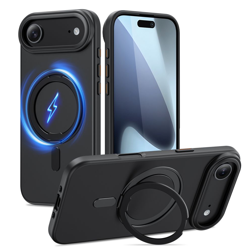 Dėklas Tech-Protect MagRing MagSafe iPhone Air, juodas