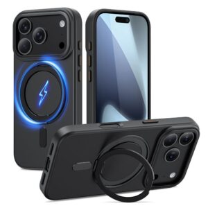 Dėklas Tech-Protect Magring MagSafe iPhone 17 Pro Max, juodas