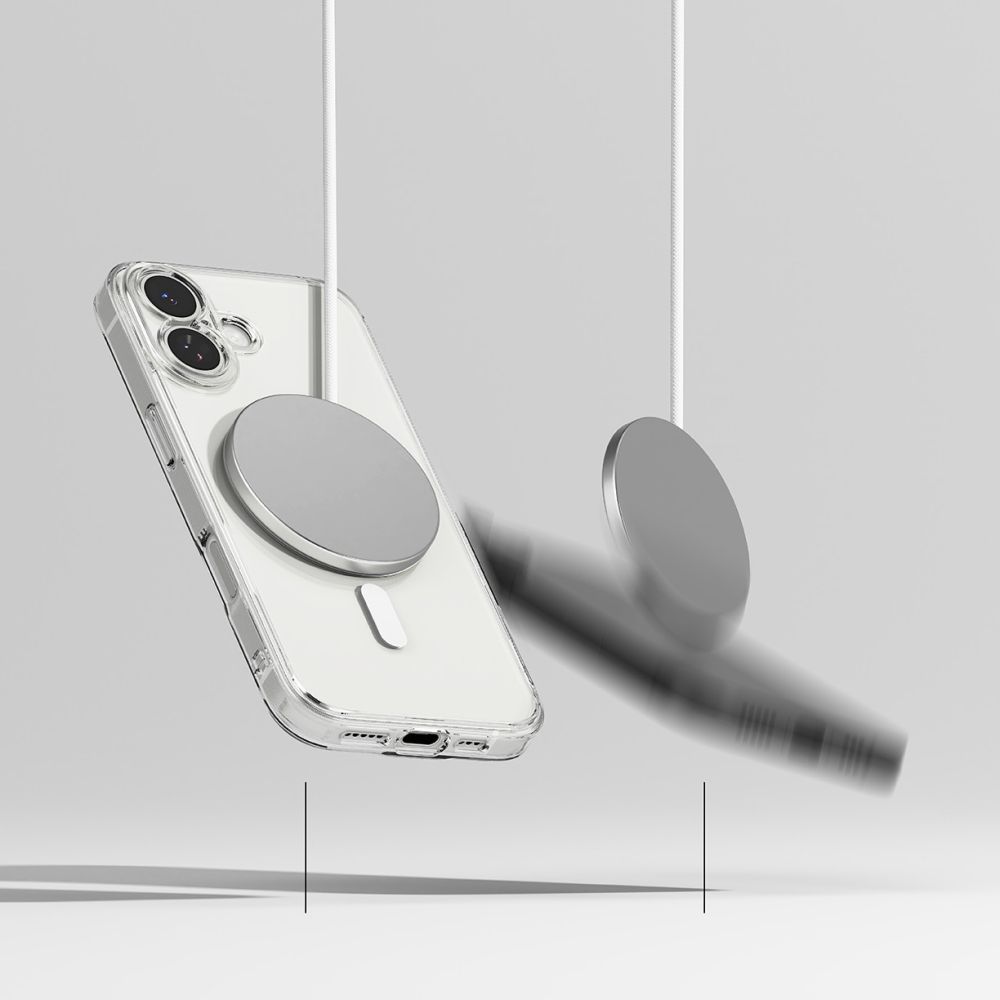 Dėklas Ringke Fusion Magnetic MagSafe iPhone 17, skaidrus - Image 6