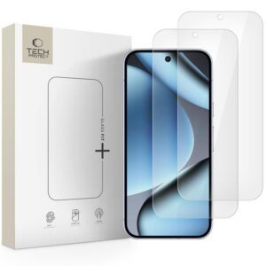 Apsauginis stiklas Tech-Protect Glass Fit+ 2 vnt. Google Pixel 9 Pro XL / 10 Pro XL / 11 Pro XL, skaidrus