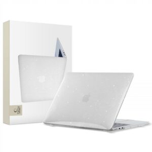 Dėklas Tech-Protect SmartShell MacBook Air 13 M2-M5 2023-2026, blizgus skaidrus