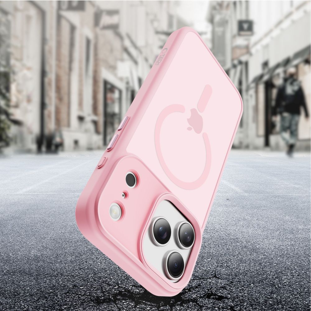 Dėklas Tech-Protect Magmat MagSafe iPhone 17 Pro, matinis rožinis - Image 6