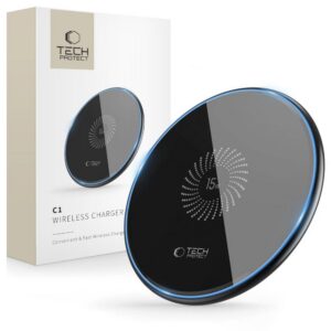 Belaidis įkroviklis Tech-Protect QI15W-C1 15W Juodas