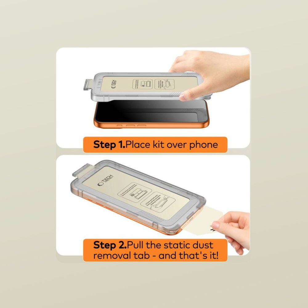 Apsauginis stiklas Tech-Protect Quick Set+ Galaxy S26+, 2 vnt., juodas - Image 6