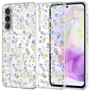 Dėklas Tech-Protect FlexAir Samsung Galaxy A37 5G, gėlių raštas