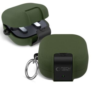 Dėklas Tech-Protect Slim Hook Samsung Galaxy Buds 4 / 4 Pro, alyvuogių žalias