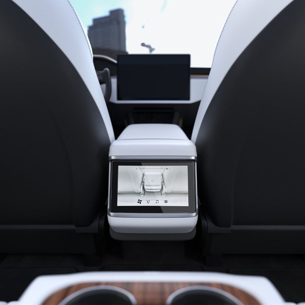 Apsauginis stiklas Spigen Glas.tR Slim Tesla Model X 2021/2022 / Model S 2021/2022, juodas - Image 7