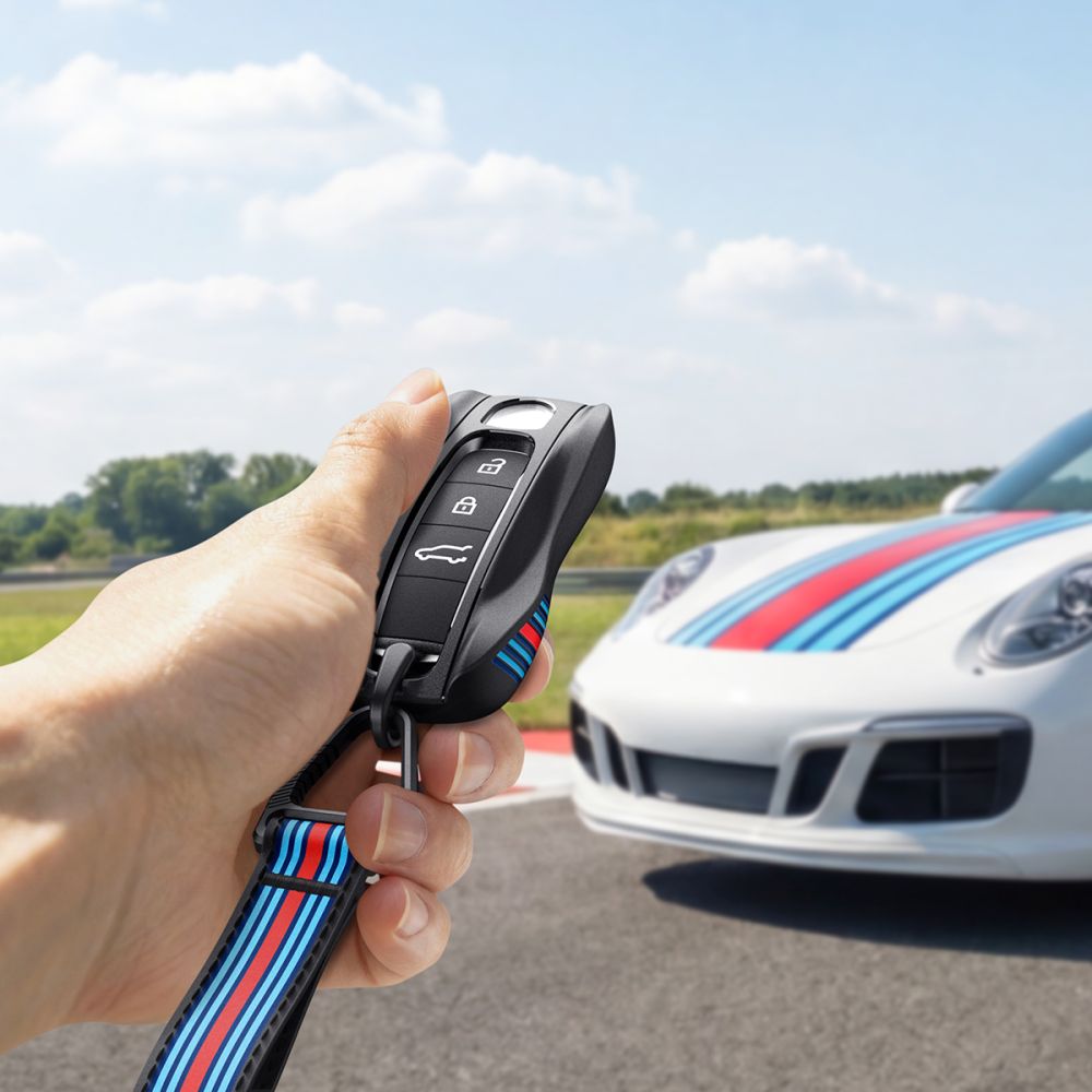 Dėklas automobilio raktui Porsche, Spigen PK100, juodas - Image 8