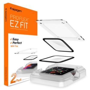 Apsauginis stiklas Spigen ProFlex "EZ Fit" Apple Watch 4/5/6/SE 1/2/3 (44 mm)