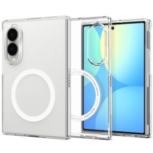 Dėklas Spigen AirSkin MagSafe Galaxy Z Fold 8, skaidrus / baltas