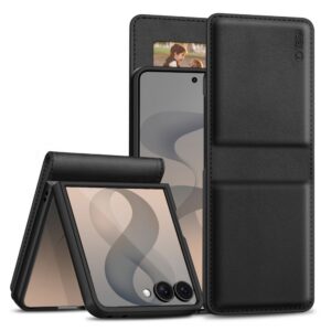 Dėklas Tech-Protect Wallet Samsung Galaxy Z Flip 8, juodas