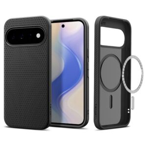 Dėklas Spigen Liquid Air Mag MagSafe Google Pixel 11, matinis juodas