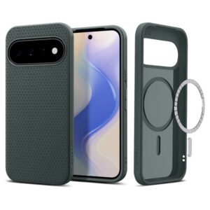 Dėklas Spigen Liquid Air Mag MagSafe Google Pixel 11, žalias