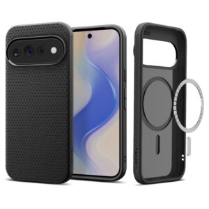 Dėklas Spigen Liquid Air Mag MagSafe Google Pixel 11 Pro XL, matinis juodas