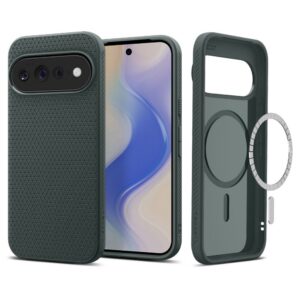 Dėklas Spigen Liquid Air Mag MagSafe Google Pixel 11 Pro XL, žalias