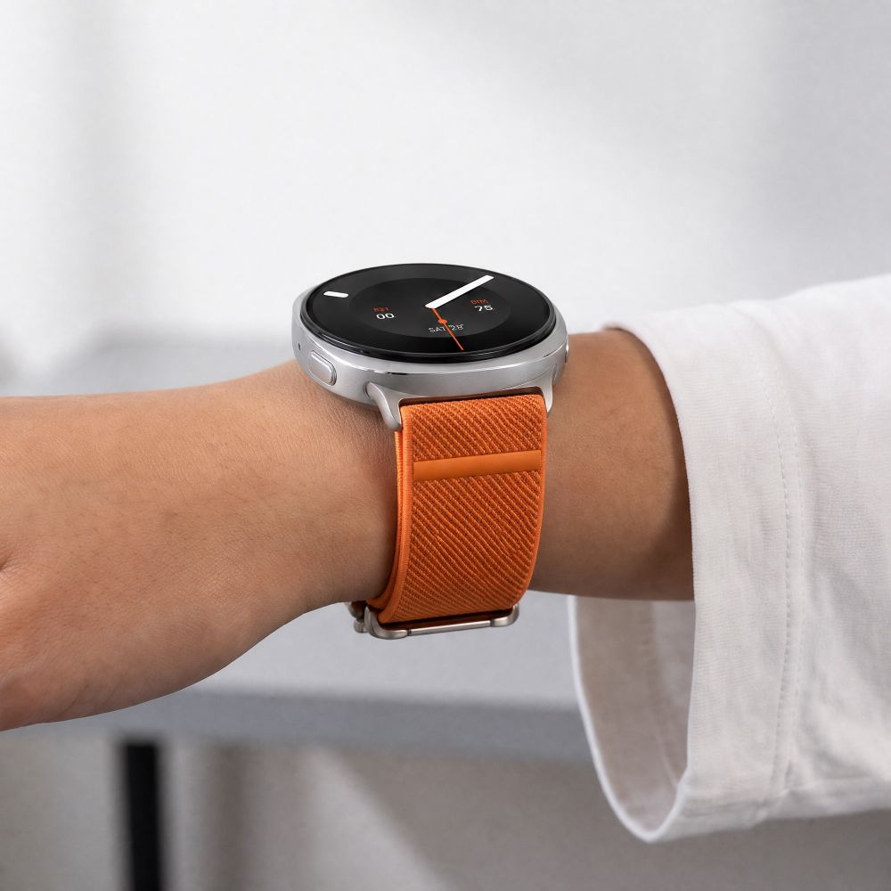 Dirželis Tech-Protect Nylon Clasp Samsung Galaxy Watch 8 / 9 / Classic (40 / 44 / 46 mm), oranžinis - Image 5