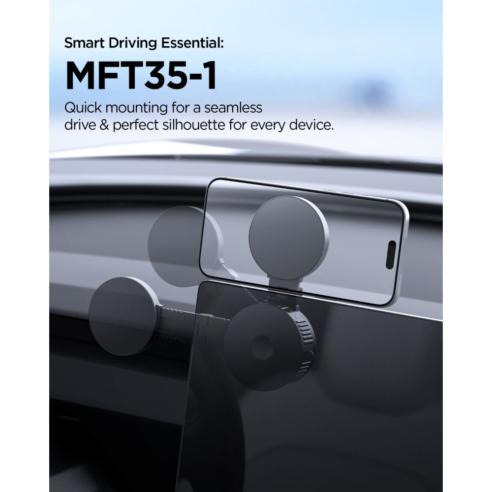 Automobilinis laikiklis Spigen MFT35-1, magnetinis MagSafe, juodas - Image 7