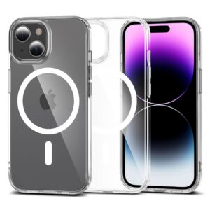 Dėklas Tech-Protect Flexair Hybrid MagSafe iPhone 15, skaidrus