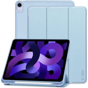 Dėklas Tech-Protect SmartCase Pen iPad Air 10.9 4 / 5 / 2020-2022 / 11 6 / 7 / 8 / 2024-2026, šviesiai mėlynas
