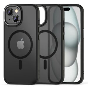 Dėklas Tech-Protect Magmat "2" MagSafe iPhone 15, matinis juodas