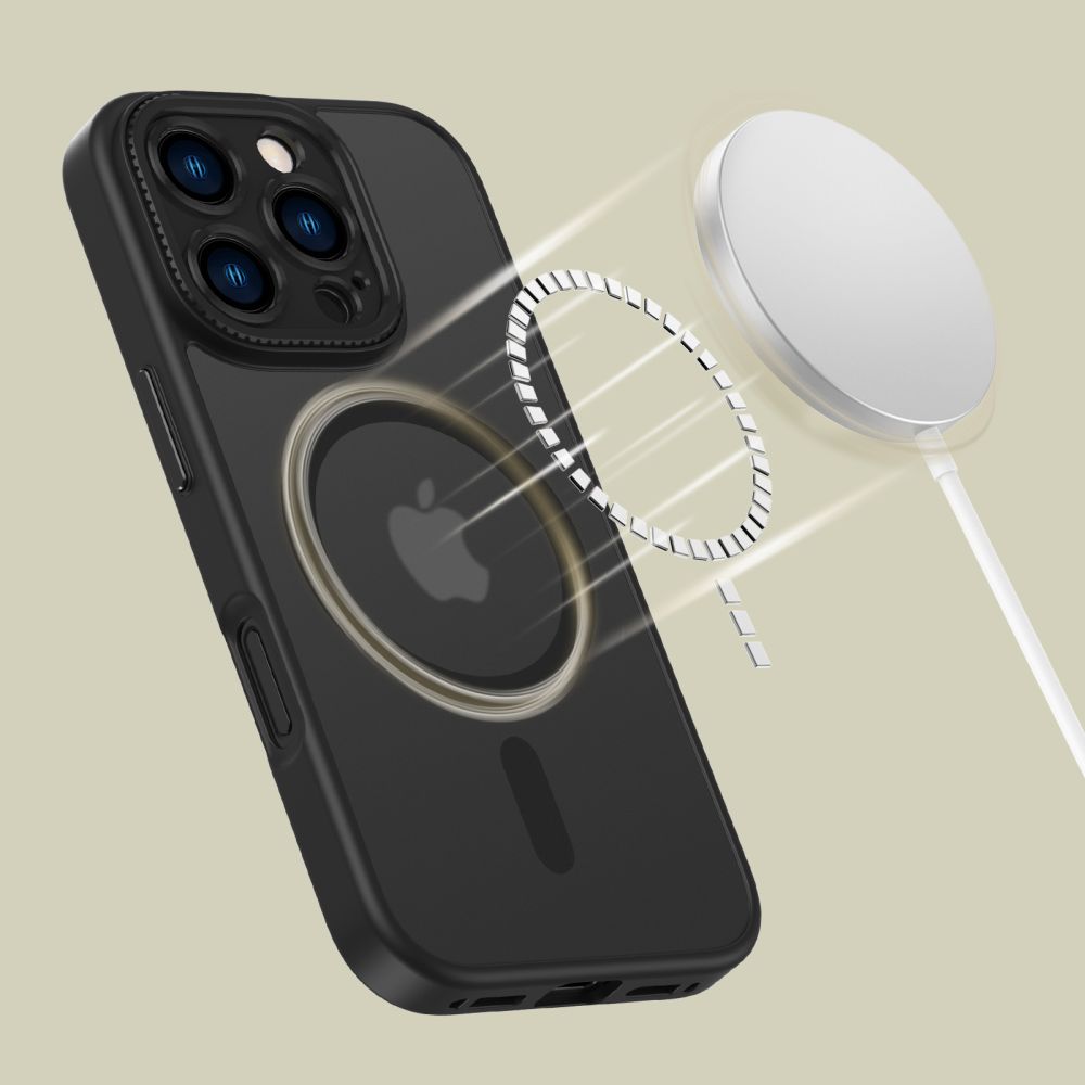 Dėklas Tech-Protect MagCam MagSafe iPhone 16 Pro, matinis juodas - Image 3