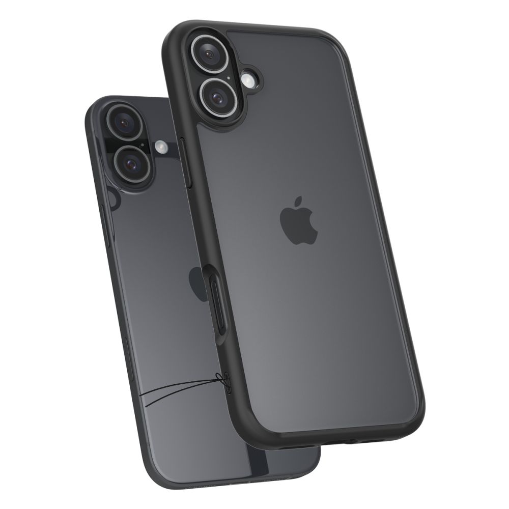 Dėklas Spigen Ultra Hybrid iPhone 16, matinis juodas - Image 6