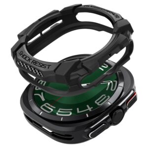 Dėklas Spigen Rugged Armor Samsung Galaxy Watch Ultra 2024 / 2025 (47 mm), matinis juodas