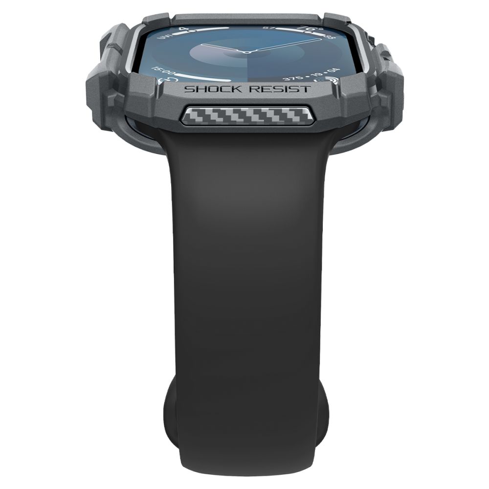 Dėklas Spigen Rugged Armor Apple Watch 10 / 11 (46 mm), tamsiai pilkas - Image 8